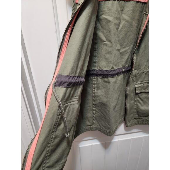 Columbia Women's M Green Cotton Utility Vest Zip Front Pockets Adjustable - Picture 4 of 9